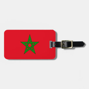 Étiquette À Bagage Drapeau de l'identification facile du Maroc