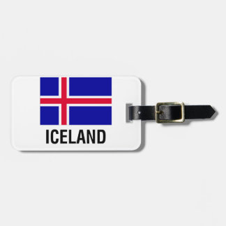 Étiquette À Bagage DRAPEAU de l'ISLANDE