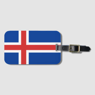 Étiquette À Bagage Drapeau de l'Islande