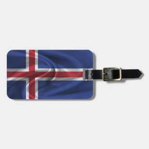 Étiquette À Bagage Drapeau De L'Islande