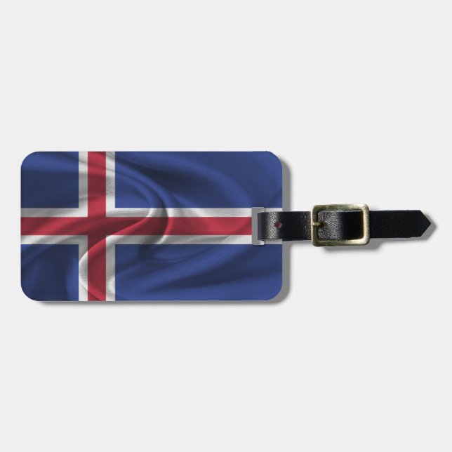 Étiquette À Bagage Drapeau De L'Islande (Devant horizontal)
