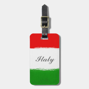 Étiquette À Bagage Drapeau de l'Italie