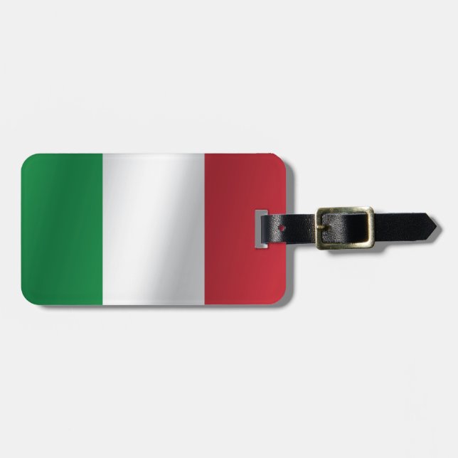 Étiquette À Bagage Drapeau de l'Italie (Devant horizontal)