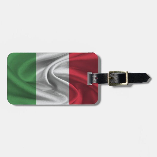 Étiquette À Bagage Drapeau De L'Italie (Devant horizontal)