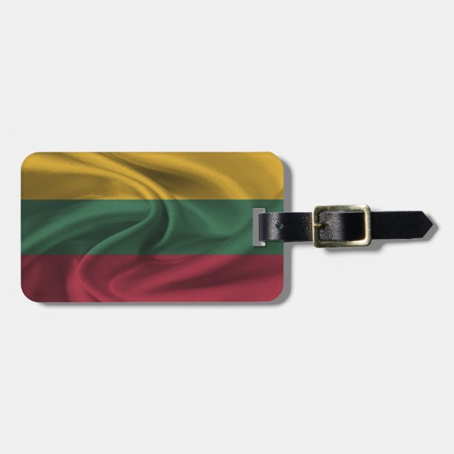 Étiquette À Bagage Drapeau De Lituanie (Devant horizontal)
