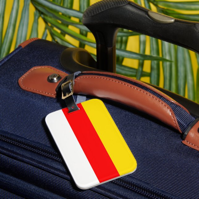 Étiquette À Bagage Drapeau de l'Ossétie du Sud (Insitu Rectoal 1)
