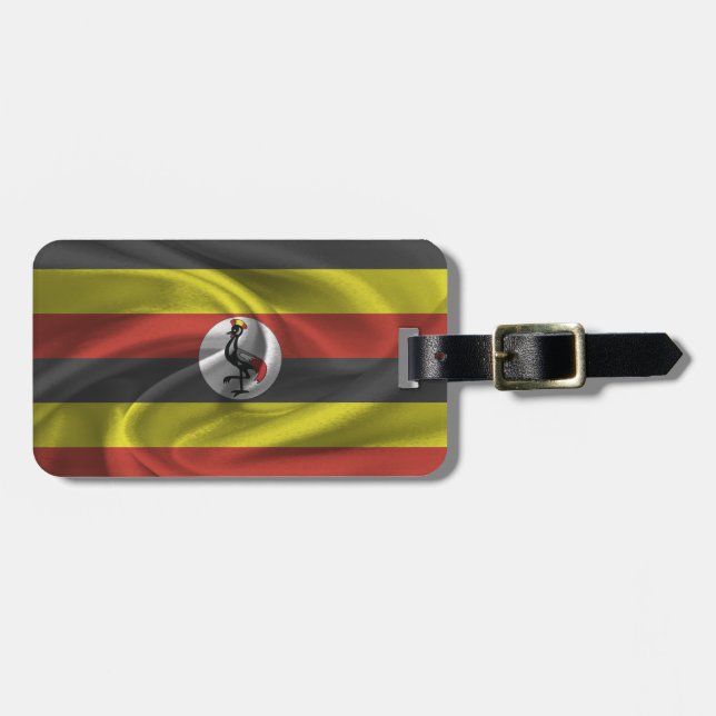 Étiquette À Bagage Drapeau De L'Ouganda (Devant horizontal)