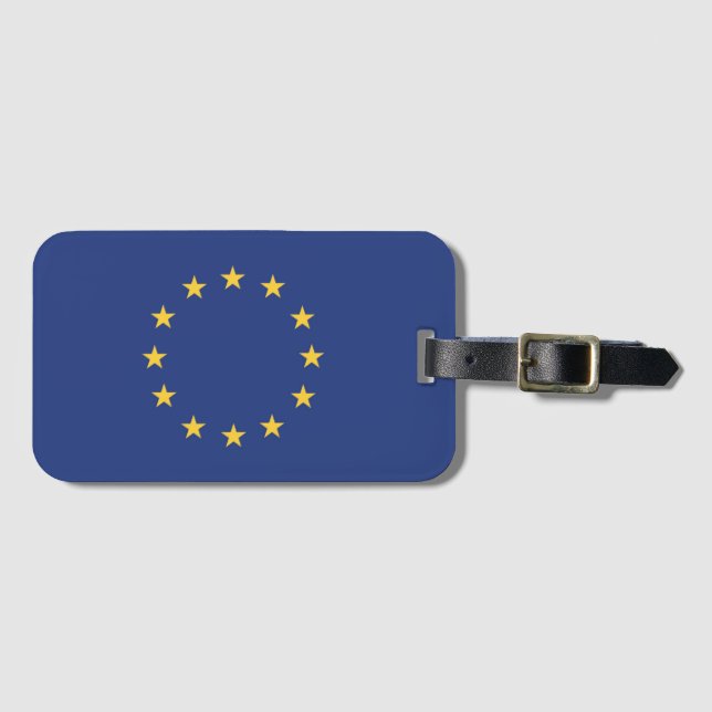 Étiquette À Bagage Drapeau de l'Union européenne (Devant Horizontal)
