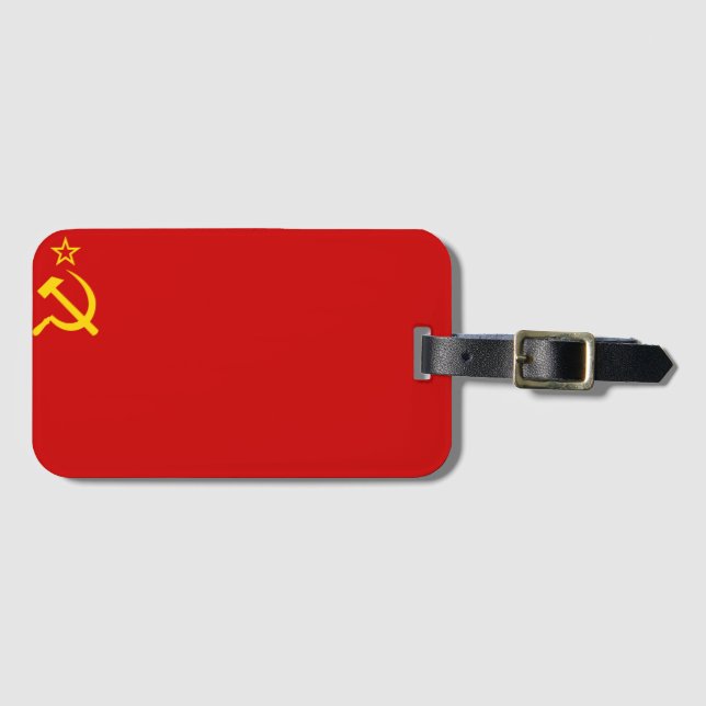 Étiquette À Bagage drapeau de l'URSS (Devant Horizontal)