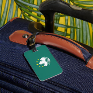 Étiquette À Bagage Drapeau de Macao