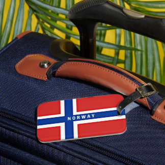 Étiquette À Bagage Drapeau de Norway