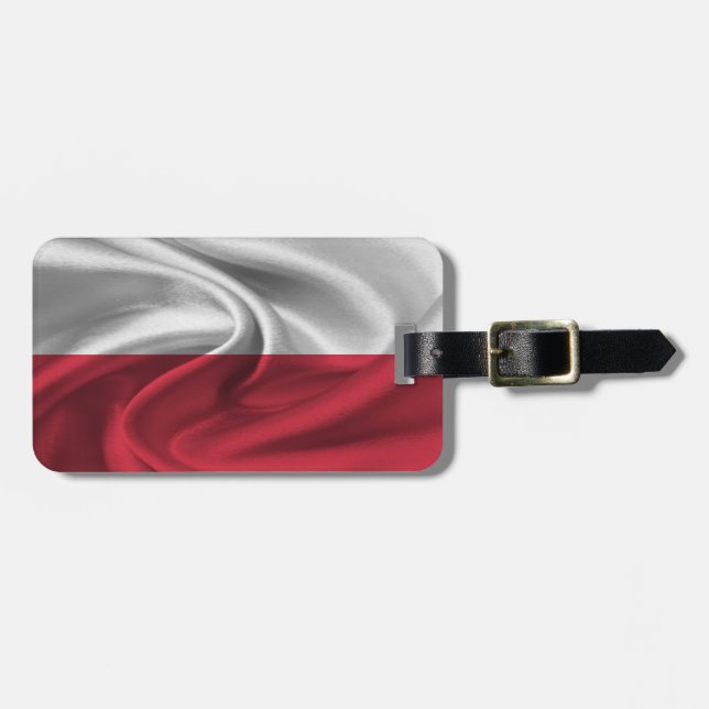 Étiquette À Bagage Drapeau De Pologne (Devant horizontal)
