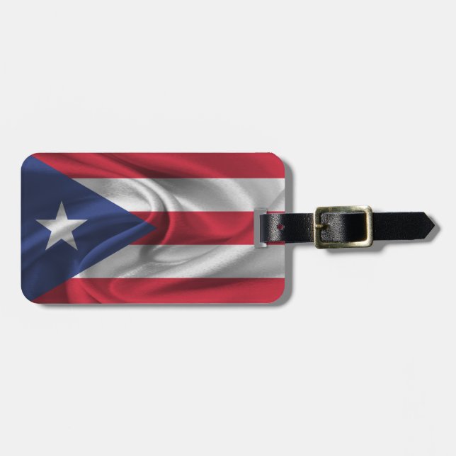 Étiquette À Bagage Drapeau De Porto Rico (Devant horizontal)