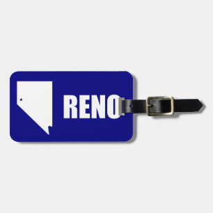 Étiquette À Bagage Drapeau de Reno, Nevada Bagage Tag