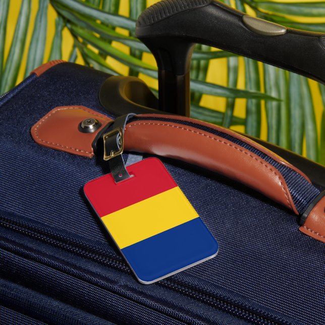Étiquette À Bagage Drapeau de Roumanie (Insitu Rectoal 1)