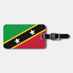Étiquette À Bagage Drapeau de Saint-Kitts-et-Nevis