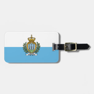 Étiquette À Bagage Drapeau de Saint-Marin
