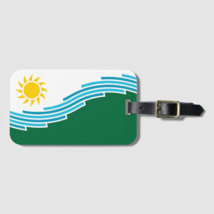 Étiquette À Bagage Drapeau de Spokane, Washington