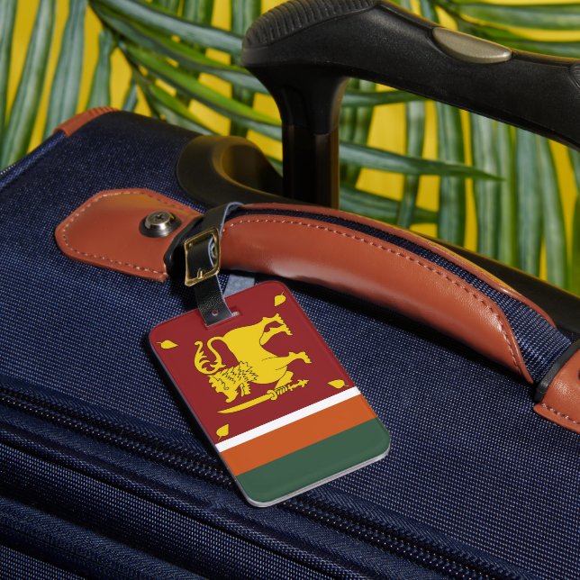 Étiquette À Bagage Drapeau de Sri Lanka (Insitu Rectoal 1)
