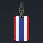 Étiquette À Bagage Drapeau de Thaïlande<br><div class="desc">Drapeau de Thaïlande</div>