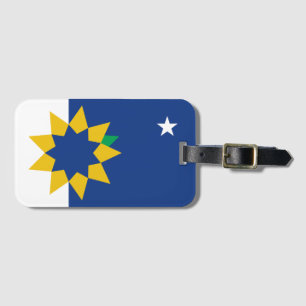 Étiquette À Bagage Drapeau de Topeka, Kansas