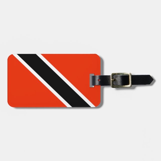 Étiquette À Bagage Drapeau de Trinité-et-Tobago (Devant horizontal)