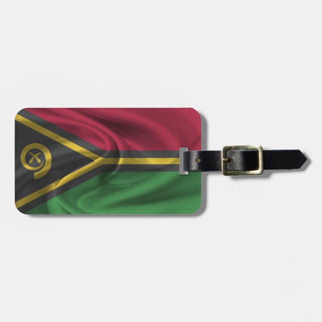 Étiquette À Bagage Drapeau de Vanuatu (Devant horizontal)