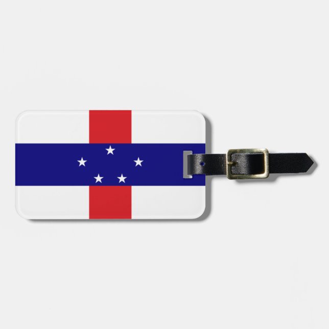 Étiquette À Bagage Drapeau des Antilles Pays-Bas (Devant horizontal)