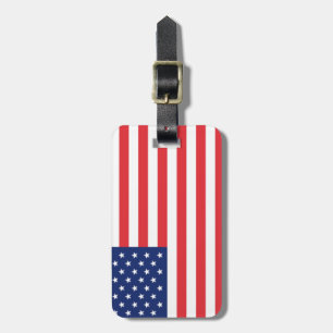 Étiquette À Bagage Drapeau Des États-Unis D'Amérique