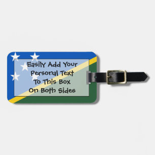 Étiquette À Bagage Drapeau des Îles Salomon Easy ID Personnel