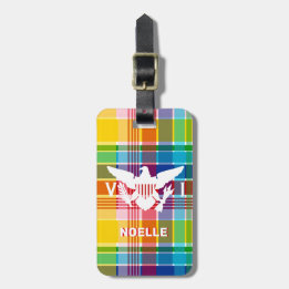 Étiquette À Bagage Drapeau des îles Vierges américaines, Madras