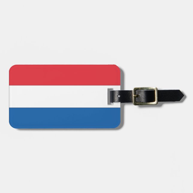 Étiquette À Bagage Drapeau des Pays-Bas (Devant horizontal)