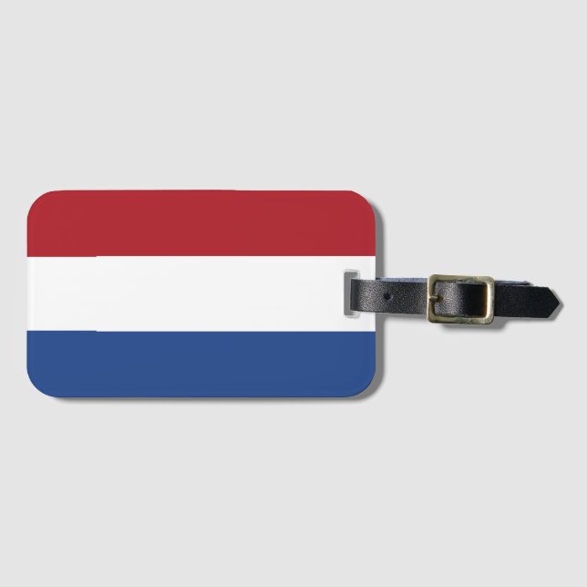Étiquette À Bagage Drapeau des Pays-Bas (Devant Horizontal)