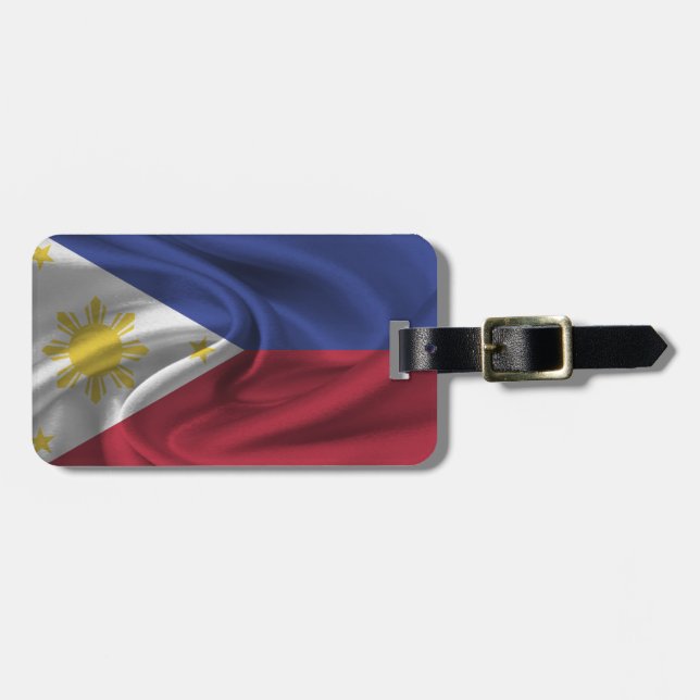 Étiquette À Bagage Drapeau Des Philippines (Devant horizontal)