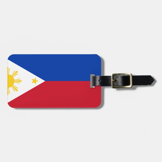 Étiquette À Bagage Drapeau des Philippines (Devant horizontal)