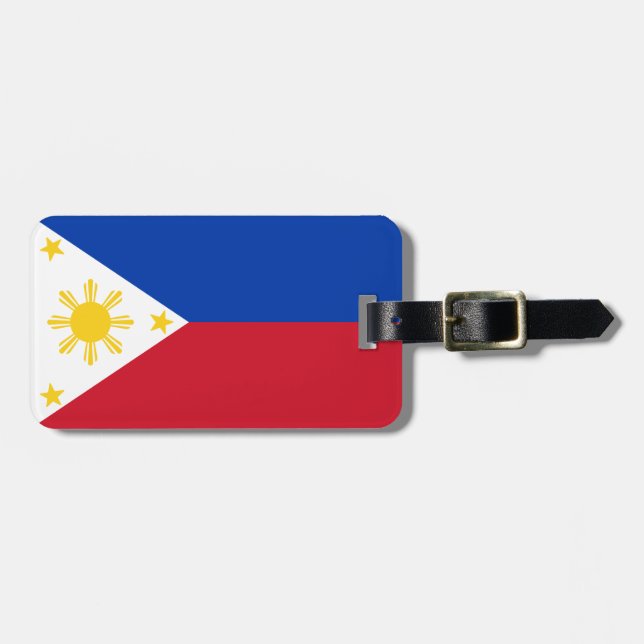 Étiquette À Bagage Drapeau des Philippines (Devant horizontal)