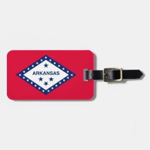 Étiquette À Bagage Drapeau d'État Arkansas