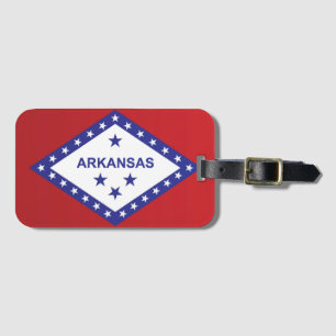 Étiquette À Bagage Drapeau d'État de l'Arkansas, États-Unis