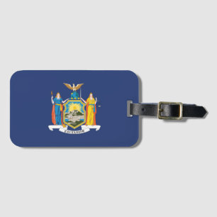 Étiquette À Bagage Drapeau d'État de New York, États-Unis