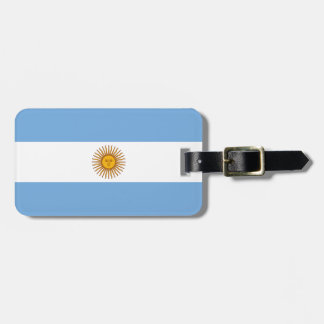 Étiquette À Bagage Drapeau d'étiquette de bagage de l'Argentine avec