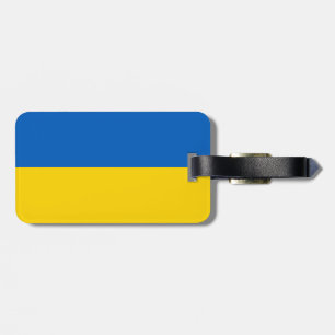 Étiquette À Bagage Drapeau d'étiquette de bagage de l'Ukraine avec le