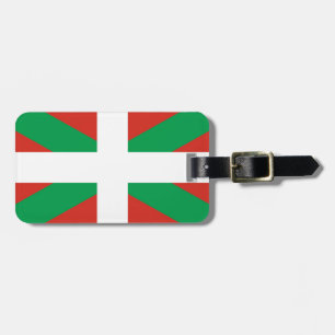 Étiquette À Bagage Drapeau d'Euskadi - pays Basque - Ikurri