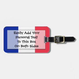 Étiquette À Bagage Drapeau d'identification facile de la France