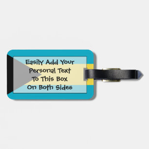 Étiquette À Bagage Drapeau d'identification facile des Bahamas