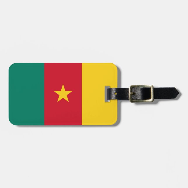 Étiquette À Bagage Drapeau du Cameroun (Devant horizontal)