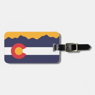 Étiquette À Bagage Drapeau du Colorado et étiquette de bagage de