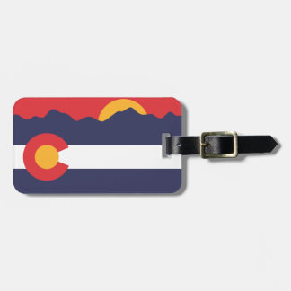 Étiquette À Bagage Drapeau du Colorado et étiquette de bagage de