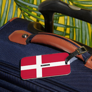 Étiquette À Bagage Drapeau du Danemark