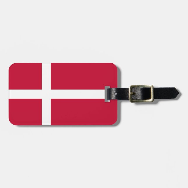 Étiquette À Bagage Drapeau du Danemark (Devant horizontal)