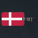 Étiquette À Bagage Drapeau du Danemark<br><div class="desc">Drapeau du Danemark</div>